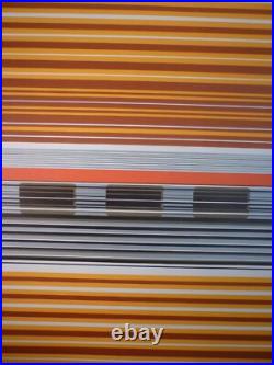 Affiche ancienne originale SNCF Foré le Rhodanien Marseille Lyon Paris TEE 1971