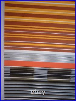 Affiche ancienne originale SNCF Foré le Rhodanien Marseille Lyon Paris TEE 1971