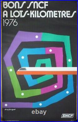 Affiche ancienne originale SNCF Georget 1976