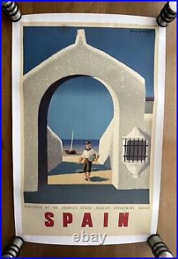 Affiche ancienne originale SPAIN 1960 GUY GEORGET