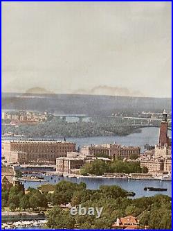 Affiche ancienne originale Stockholm