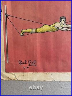 Affiche ancienne originale ZYZ cirque 1910