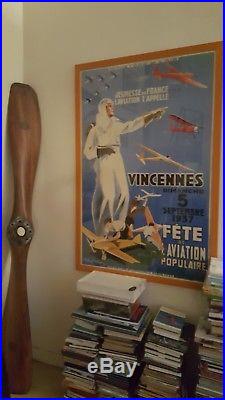 Affiche ancienne originale aviation de loisirs