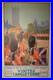 Affiche ancienne originale chemin de fer Angleterre Paris Londres 1932 entoilée