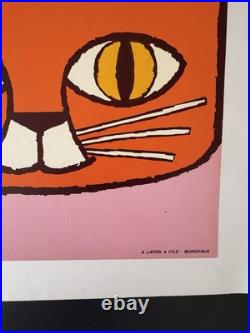 Affiche ancienne originale entoilée DOGGY années 80