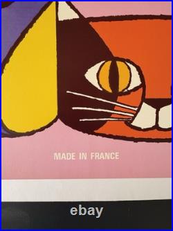 Affiche ancienne originale entoilée DOGGY années 80