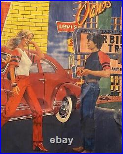Affiche ancienne publicité, Affiche Lévis, Affiche Signée, Vintage, Années 80