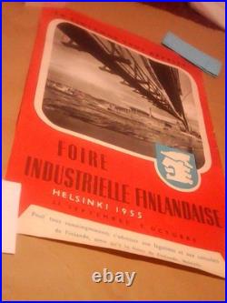 Affiche ancienne publicité Norvège 1955. 70x100cm