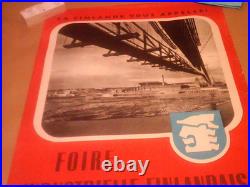 Affiche ancienne publicité Norvège 1955. 70x100cm