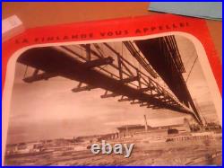 Affiche ancienne publicité Norvège 1955. 70x100cm