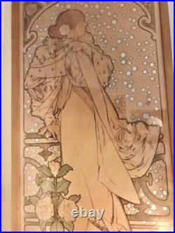 Affiche ancienne signée Mucha