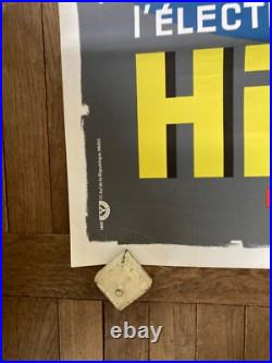 Affiche ancienne vintage lithographique état A plus Hifi VOX