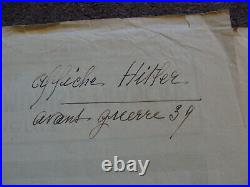 Affiche annonçant le dessein de la France par Hitler tiré de Mein Kampf