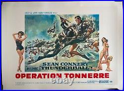 Affiche belge OPERATION TONNERRE Thunderball JAMES BOND Sean Connery 70's