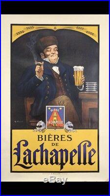 Affiche bière De LaChapelle 1920 (Ripart. G)