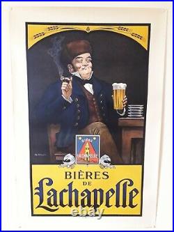 Affiche bière De LaChapelle 1920 (Ripart. G) originale, dimensions 66 x 100