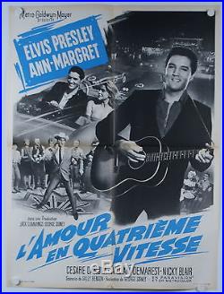Affiche cinéma Originale L'amour en quatrième vitesse Elvis PRESLEY 1964