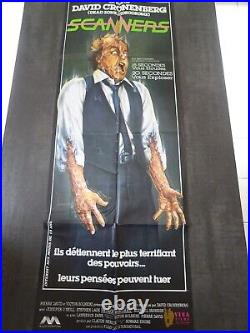 Affiche cinéma SCANNERS de DAVID CRONENBERG 1981 film horreur movie poster