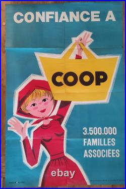 Affiche collection Magasin COOP- années 60 chaperon rouge