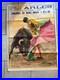 Affiche corrida originale Plaza de Toros Arles 31 mai 1964 J Cros Estrems 81x111