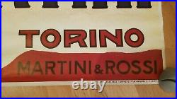 Affiche d'époque Marcello Dudovich Vermouth Bianco Martini Rossi Torino 1960