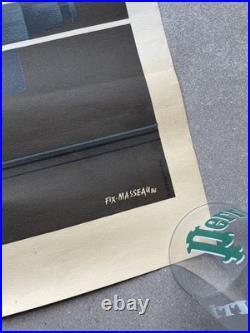 Affiche de Fix-Masseau pour LA VIE DU RAIL 1986 TGV 47 x 67 cm