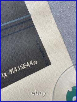 Affiche de Fix-Masseau pour LA VIE DU RAIL 1986 TGV 47 x 67 cm