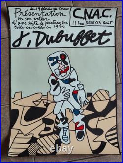 Affiche de Jean Dubuffet CNAC poster originale 70 x 49 cm