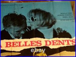 Affiche de cinema ancienne originale A belles Dents avec Mireille d'Arc