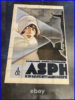 Affiche de cinéma originale Asphalte 1929