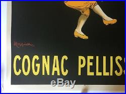 Affiche entoilée COGNAC PELLISSON par Leonnetto Cappiello 80x120cm 1907