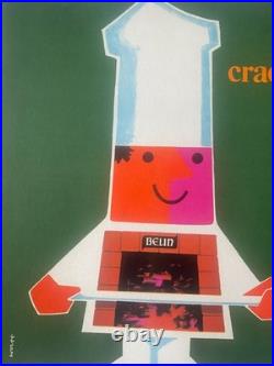Affiche entoilée CRACKERS BELIN Qualité Cuisinier Biscuits Apéritifs 40x60cm'60