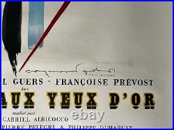 Affiche entoilée LA FILLE AUX YEUX D'OR Raymond Gid MARIE LAFORET 120x160cm