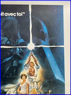 Affiche entoilée LA GUERRE DES ETOILES Star Wars HARRISON FORD George Lucas 1977