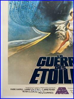Affiche entoilée LA GUERRE DES ETOILES Star Wars HARRISON FORD George Lucas 1977
