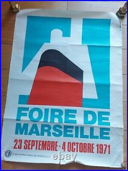 Affiche foire de Marseille 1971