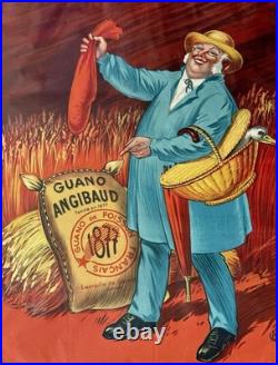 Affiche lithographiée Guano Angibaud à La Rochelle / Henry Le Monnier / 1925