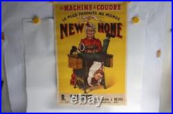 Affiche lithographiée publicitaire Machine à coudre New Home (47727)