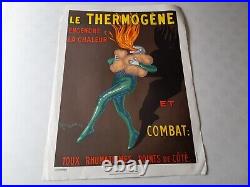 Affiche lithographique thermogène par capiello imprimerie karcher mars 1988