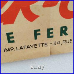 Affiche loterie nationale, tranche ferroviaire, SNCF, 1939, Derouet
