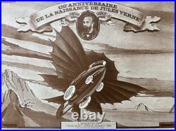 Affiche originale 150eme anniversaire JULES VERNE 1978