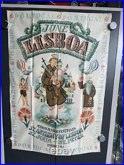 Affiche originale 1949 St Anthony Of Lisbon St John St Peter S-n-1 70100 Rare