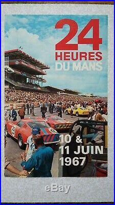 Affiche originale 24H du Mans 1967 (ACO)