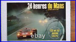 Affiche originale 24H du Mans 1971 (ACO)