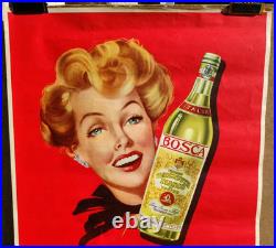 Affiche originale BOSCA Canelli Vermouth from Italia /RS53