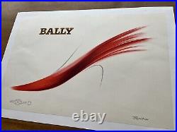 Affiche originale Bally signée Excoffon 1966