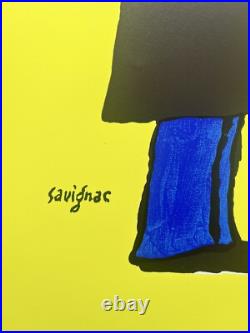 Affiche originale Buvons le vin nouveau Savignac 1993