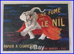 Affiche originale CAPPIELLO Je Ne Fume Que Le Nil imp VERCASSON 1912