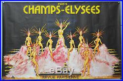 Affiche originale CHAMPS ELYSEES. Par OKLEY 90 x 60 cm