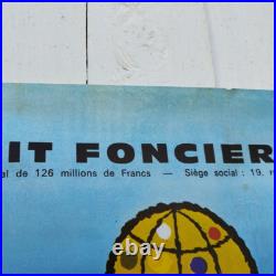 Affiche originale, Crédit foncier de France, 1969, Benoit (22)